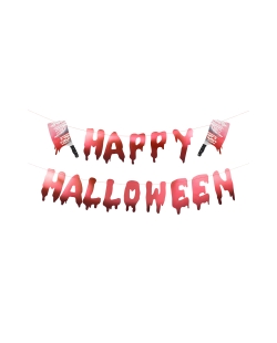 Pancarta Happy Halloween Cuchillos120cm ***OFERTA DTO NO ACUMULABLE