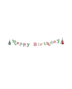 Pancarta Banquete Brillante Happy Bday 2m Carton