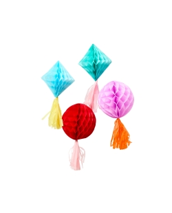 Deco Borlas Nido Abeja Banquete Brillante 18 X 38cm