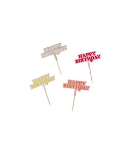 Pinchos Happy Bday 7 X 9cm