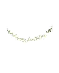 Guirnalda Happy Birthday Botanica 2m Carton