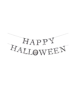 Guirnalda Calaveras Happy Halloween X2 2m Carton