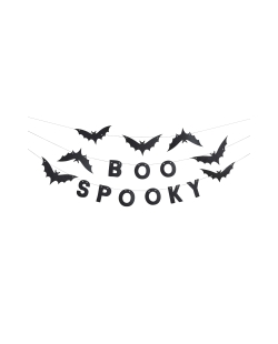 Guirnalda Murcielago Spooky Boo X3 1.5m Fieltro