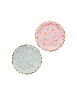 Platos Papel 22,5cm Fiesta Te