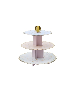 Soporte Pastel Floral 3 Niveles 34 X 35cm