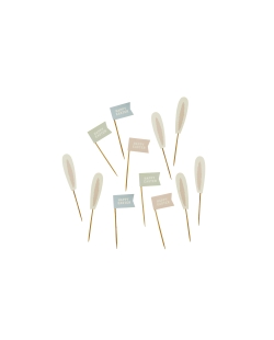 Pinchos Happy Easter Orejas Conejo 4 X 10cm