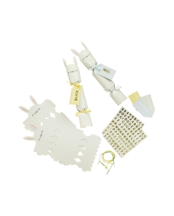 Crackers Diy Conejo Pascua Personalizables 4 X 28,5cm