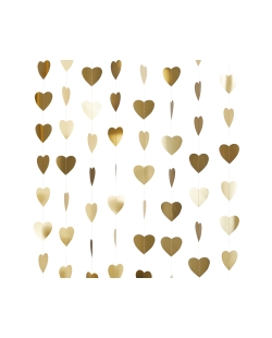 Deco Tira Corazones Oro 7 X 7cm X 20m