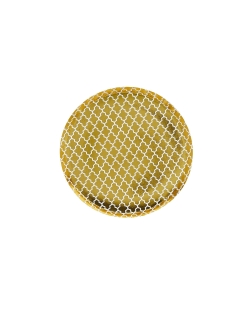 Platos Papel 18cm Oro Eid Mubarak