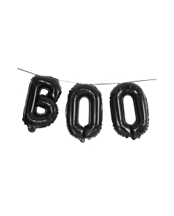 Globo Foil 16/40cm Boo Negro