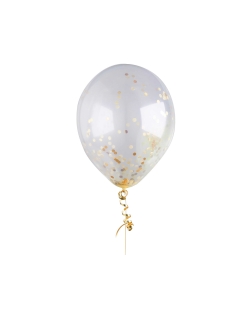 Globo Late X 30cm Confeti Oro