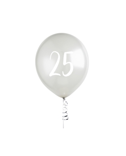 Globo Latex 30cm Plata Nº 25