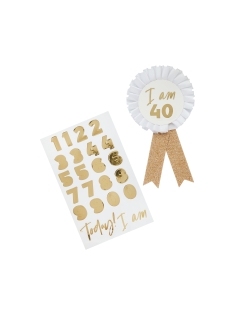 Condecoracion Personalizable Oro 11 X 18cm