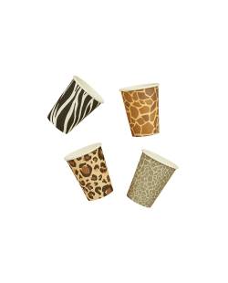 Vasos Papel 250ml Animal Print