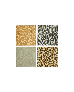 Servilletas 16,5 X 16,5cm Animal Print