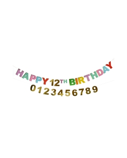 Pancarta Personalizable Happy Bday Premium Brights 3m Carton