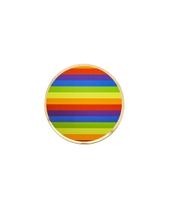 Platos Papel 22,5cm Arcoiris