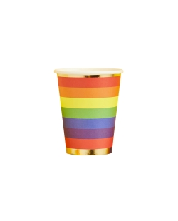 Vasos Papel 250ml Arcoiris