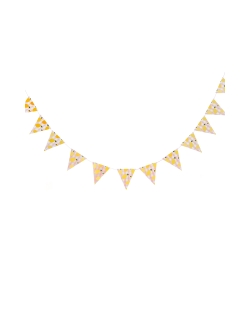 Banderines Cuadros Y Limones 15,5 X 14cm X 2,5m Carton