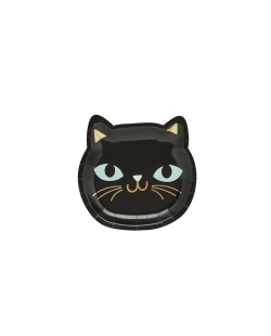 Platos Carton Forma Gato