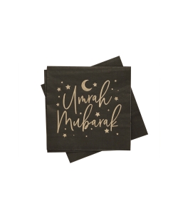 Servilletas 33 X 33cm Umrah Mubarak