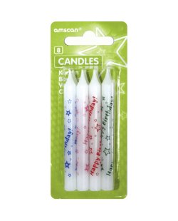 Velas Happy Birthday 8,3cm 