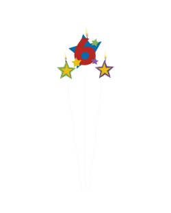 Vela 6 Estrellas 12.2X13.5cm  