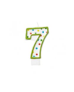 Vela Puntitos Nº 7 ***OFERTA DTO NO ACUMULABLE