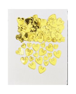 Confeti Corazones Oro 14gr 