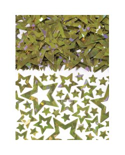 Confeti Estrellas Brillantes Oro 14gr 