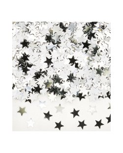 Confeti Estrellas Plata 14gr 