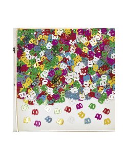 Confeti Numero 40 Multicolor 14gr 
