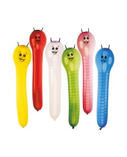 Globos Latex Forma Gusano 60cm 