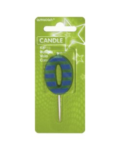 Vela Puntos Y Rayas 7,6cm Nº 0 