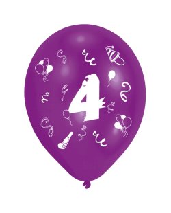 Globos 25cm Age 4 2-S 