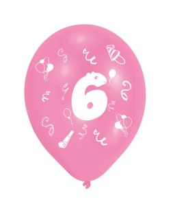 Globos 25cm Age 6 2-S 