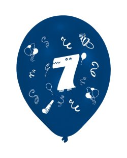 Globos Latex 25,4cm 7 Años 2C 