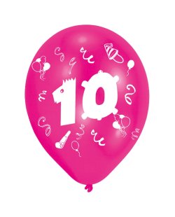 Globos 25cm Age 10 2-S 