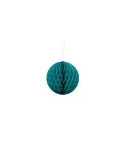 Bola Nido Abeja Azul Turquesa Pastel 10cm ***OFERTA DTO NO ACUMULABLE