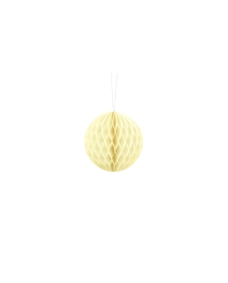 Bola Nido Abeja Amarillo Palido 10cm ***OFERTA DTO NO ACUMULABLE