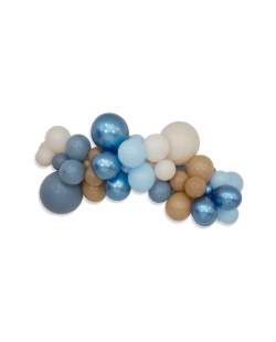 Kit Guirnalda Globos Latex Sempertex Charming Azul - 67 Globos 073-107-140-640-940