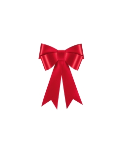 Deco Lazo Rojo Grande 55X71cm Papel ***OFERTA DTO NO ACUMULABLE
