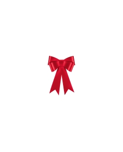 Deco Lazo Rojo Pequeño 24X35cm Papel ***OFERTA DTO NO ACUMULABLE