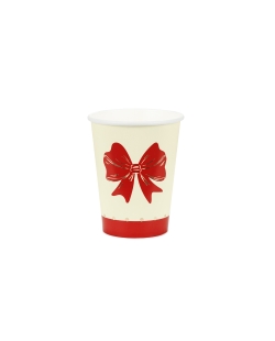 Vasos 250ml Lazo Rojo ***OFERTA DTO NO ACUMULABLE