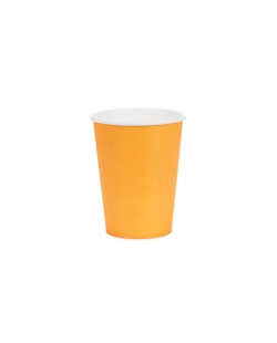 Vasos Papel 250ml Naranja Claro ***OFERTA DTO NO ACUMULABLE