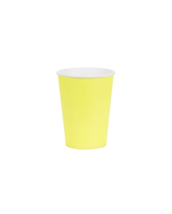 Vasos Papel 250ml Amarillo ***OFERTA DTO NO ACUMULABLE