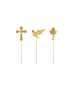 Deco Tarta Comunion Oro 31,5cm ***OFERTA DTO NO ACUMULABLE