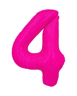 Globo Foil Nº 4 Rosa Fluor 86cm ***OFERTA DTO NO ACUMULABLE