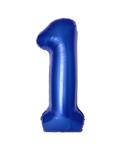 Globo Foil Nº 1 Azul Reflex 86cm ***OFERTA DTO NO ACUMULABLE