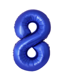 Globo Foil Nº 8 Azul Reflex 86cm ***OFERTA DTO NO ACUMULABLE